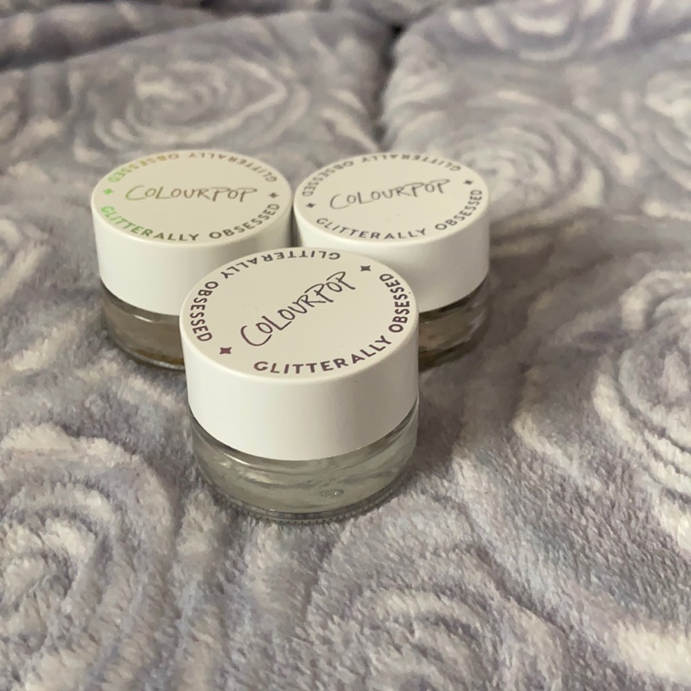 New Colourpop Glitterally Obsessed body glitter trio